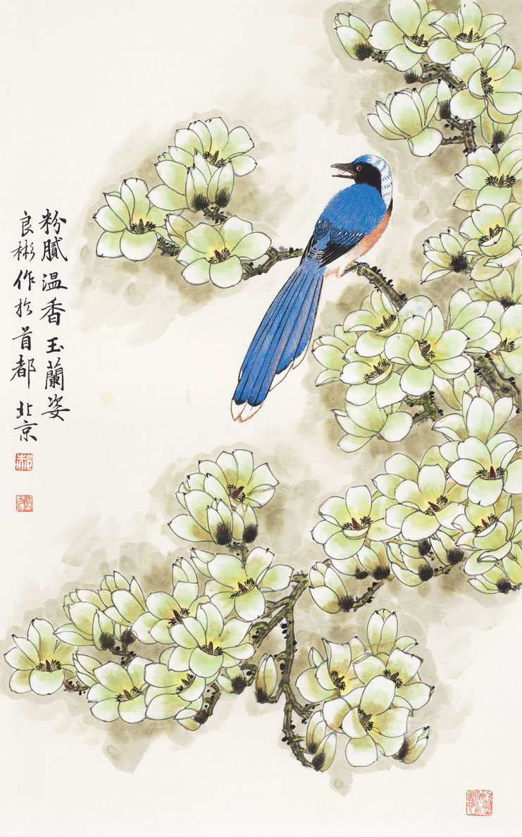 粉腻温香玉兰姿